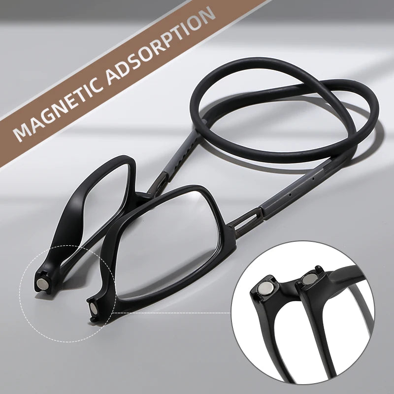 The new neck-hugging reading glasses are convenient to carry and are high-definition and comfortable for daily reading