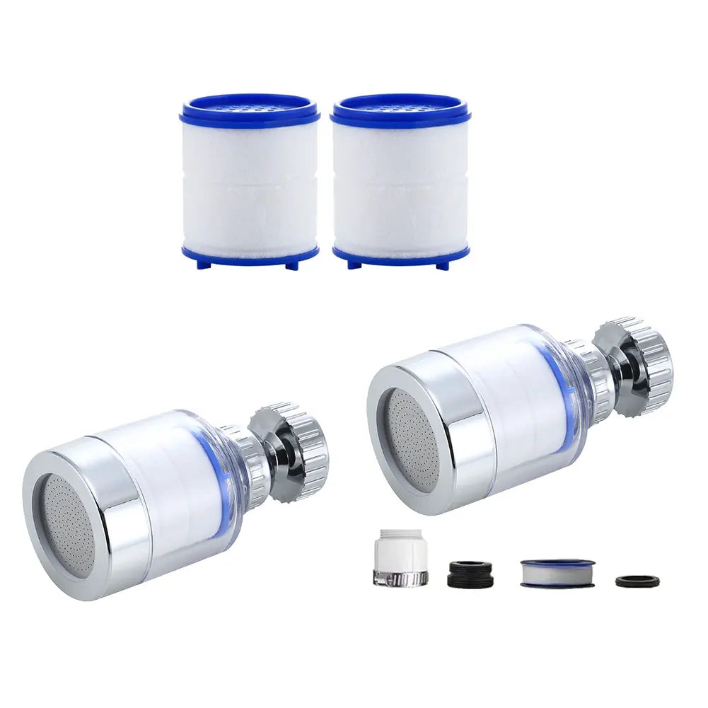 Faucet Water Clean Filter Purifier 360 Degree Rotating Anti-splash Filter Element Water Saving for Household Kitchen Bathroom