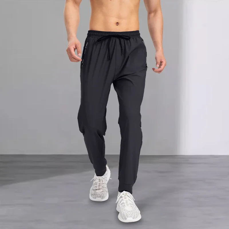 2025 new men's casual pants, spring and autumn sports pants, tight-fitting men's pants, loose and versatile long pants