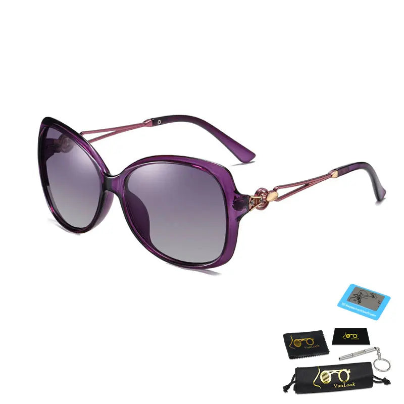 Women Polarized Sunglasses Big Frame Sun Glasses Polaryzacyjne Luxury Female Sunglass for Driving Shadows Anti UV