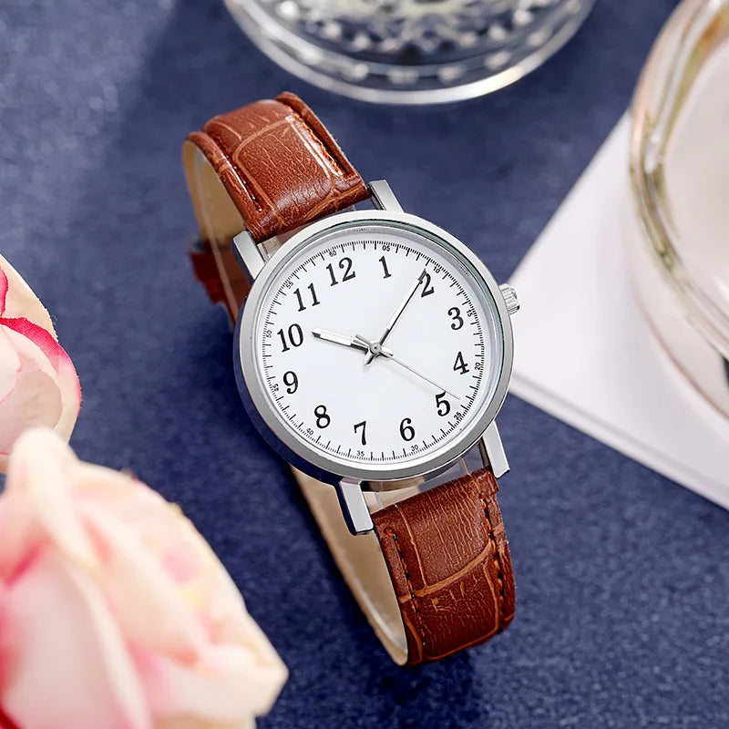 Men Watches Business Wrist Watch Luxury Leather Strap Analog Watches Quartz Wristwatches Clock Men Women Casual Simple Watch