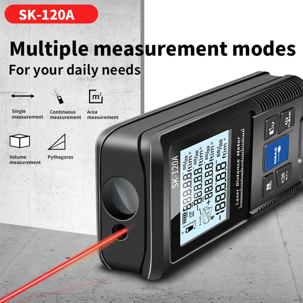 1PC Portable Handheld Lasers Measure Tape Tool Digital Display Distance Meter Intelligent Rangefinder 40m 50m 70m 100m 120m