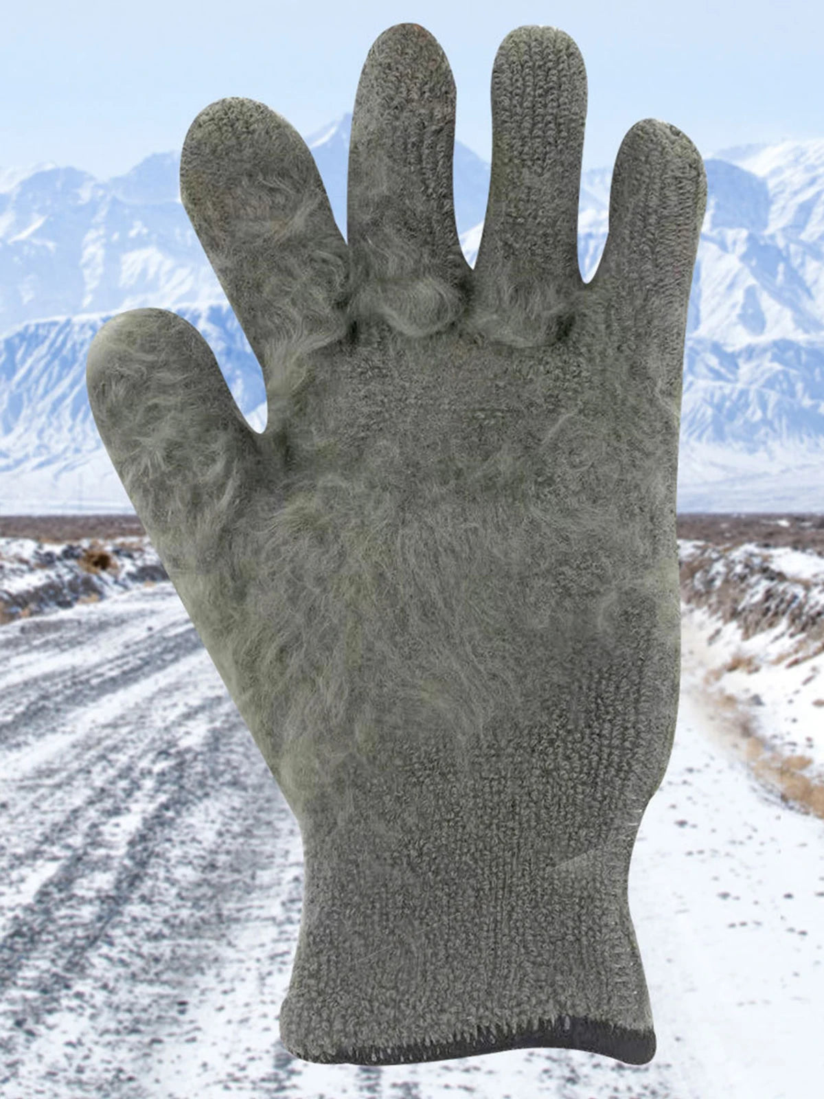 -30 Thickened Work Gloves Waterproof Windproof Coldproof Full Finger Gloves Winter Padded Outdoor Riding Gloves