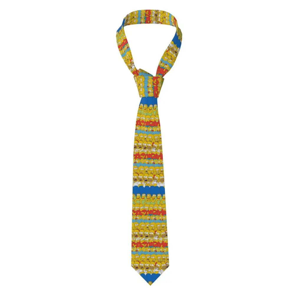 Personalized The S-Simpsones Homer Neck Ties Men Formal Silk Wedding Neckties