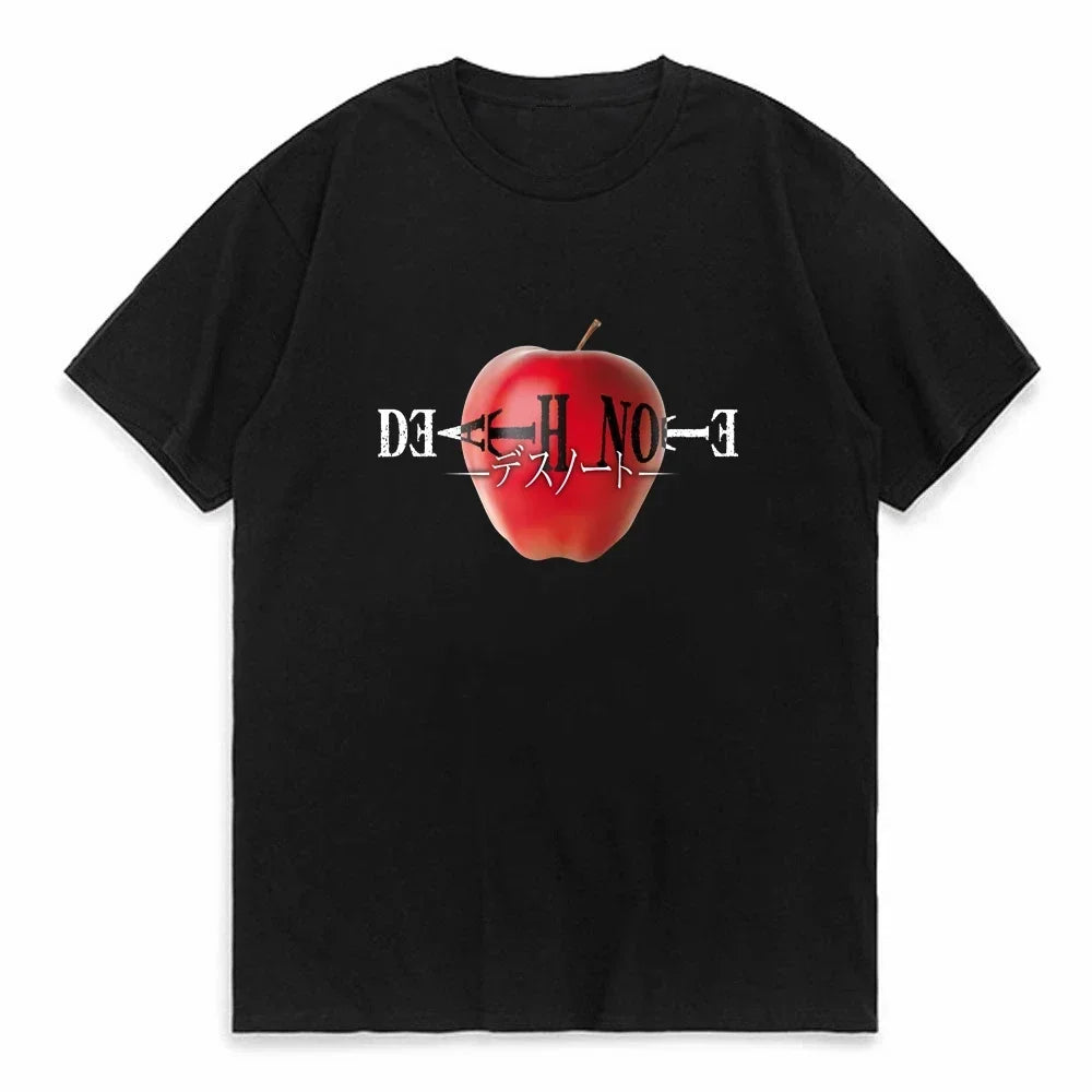 Men Kawaii Cartoon Summer Tops Misa Amane Graphic Tees Japanese Anime T-shirt Death Note T Shirt  Harajuku Unisex Pop Y2k Tshirt