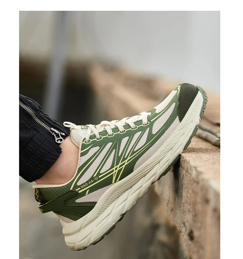 Lightweight Steel Toe Shoes Work Sneakers Safety Shoes Men Anti-Smash Anti Puncture Indestructible Shoes Security Breathable