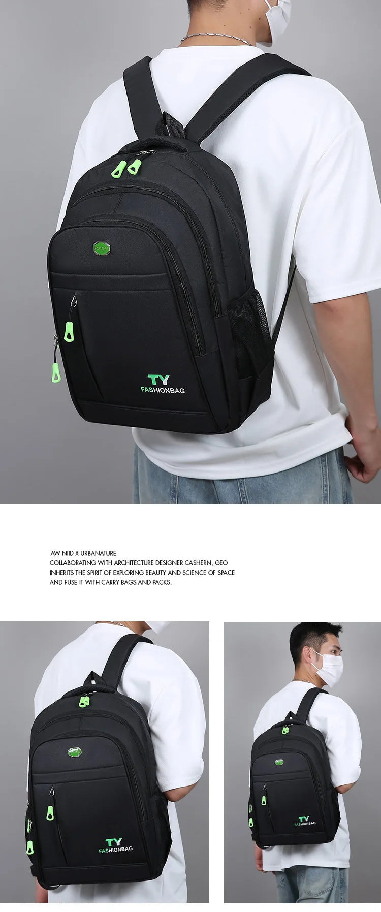 School Bag For Boys, Middle School Students, High School Students, Elementary School Students Double Shoulder Bags On Sale