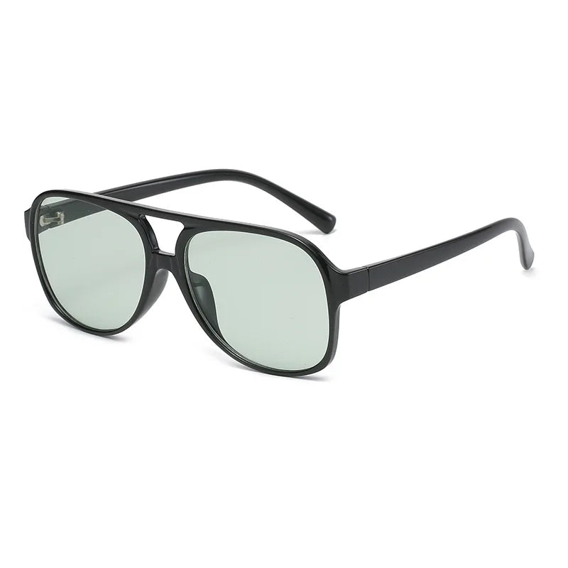 Retro Polarized Sunglasses for Men's Women's Large Frame Classic 90s Vintage Pilot Driving Eyewaer UV400 Protective Sun glasses