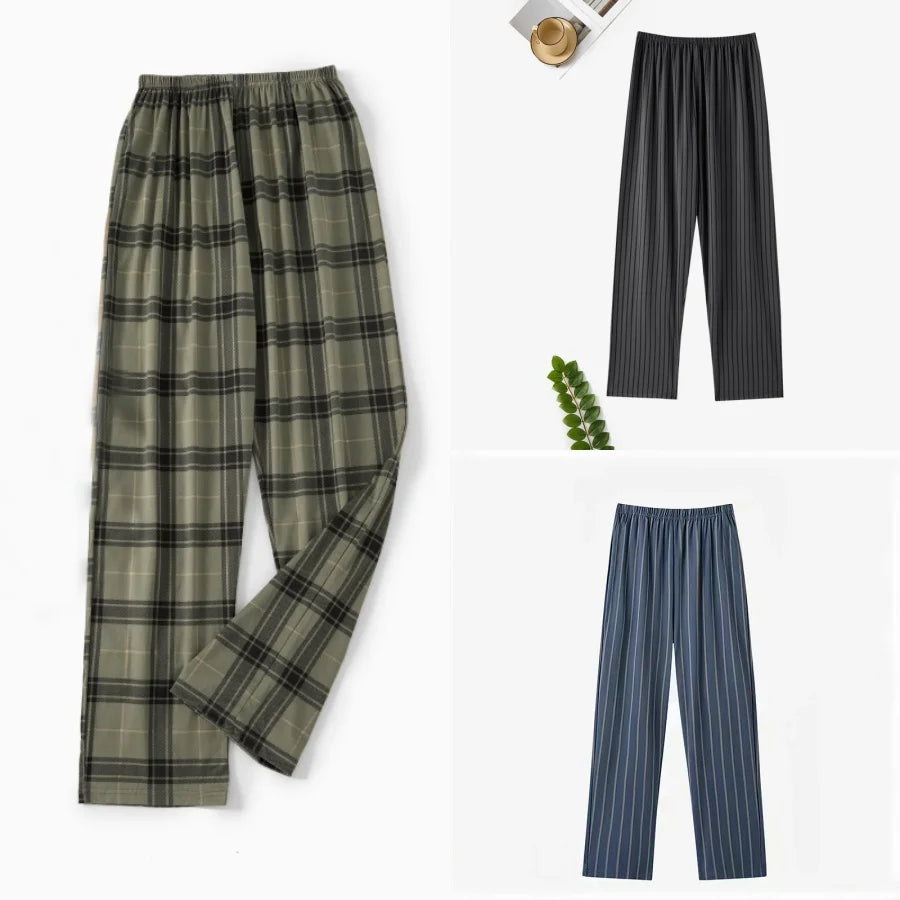 Pajama Pants Men's Spring and Autumn Loose Casual Trousers Home Pants Men's Home Pants Can Be Worn Outside