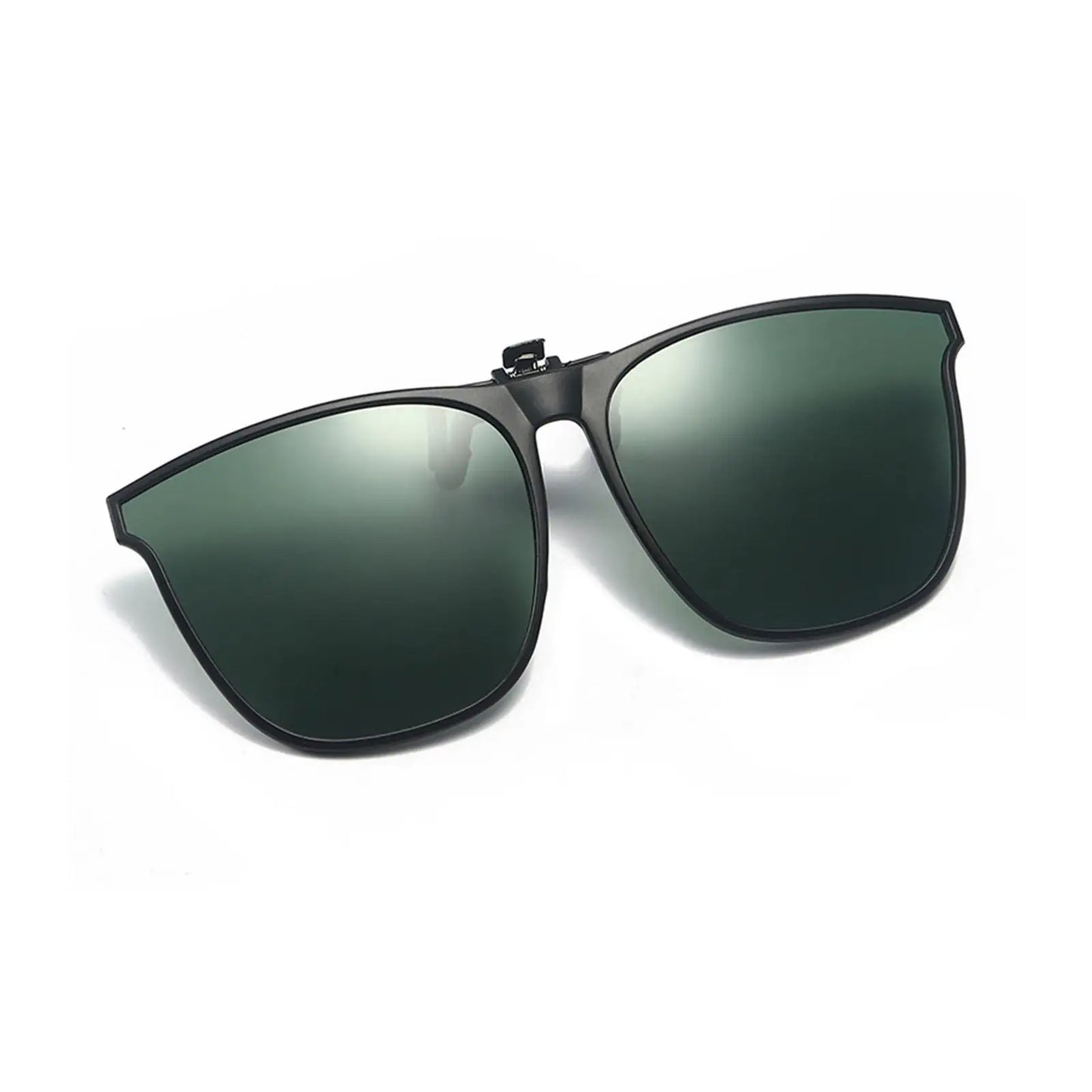 Polarized Clip On Sunglasses Men Women UV400 Anti Glare Sun Glasses for Driving Fishing Vintage Square Flip Up Glasses Eyewear