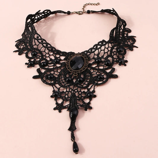 Elegant Black Lace Necklace for Women Collar Femme Choker Necklaces Girls Party Festival Jewelry Gifts