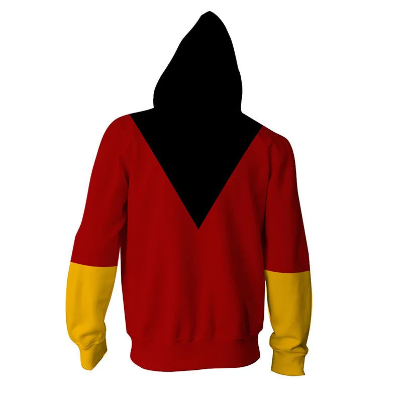 Movie X Men Hoodies Scott Summers Hooded Cyclops Wolverine Cosplay Jacket Phoenix Printing Sweatshirt Zipper Hoody Clothes Coat