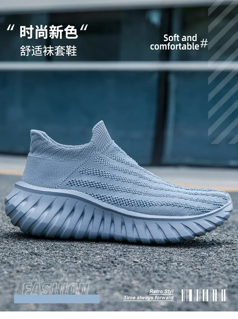 Men's One Foot Walking Shoes Anti Slip Running Shoes, Breathable Thick Soled Shoe Lightweight Fitness Casual Sneakers for Women