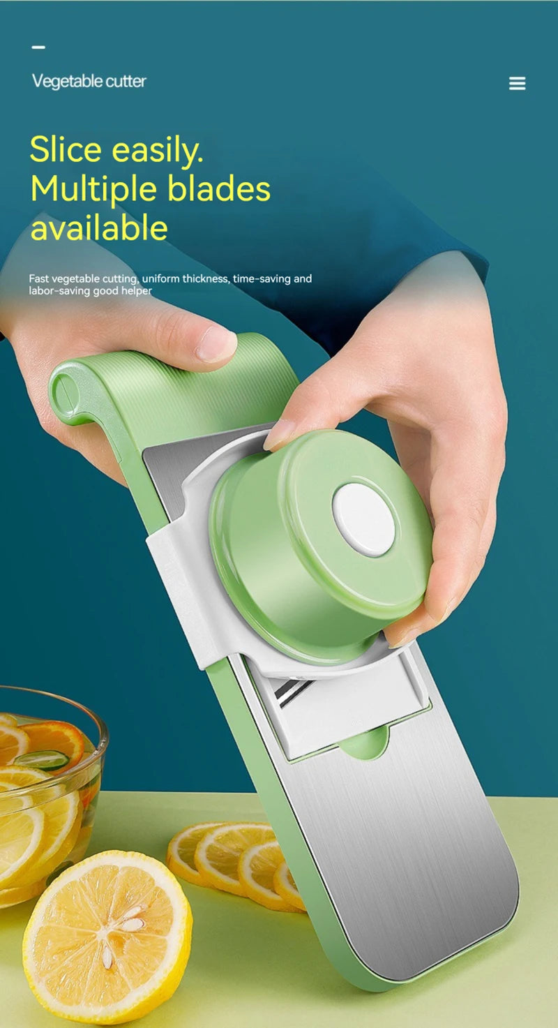 Vegetable Cutter Grater for Vegetables Slicers Shredders Multi Slicer Peeler Carrot Fruit 7 in 1 Vegetable Cutting Kitchen Tools
