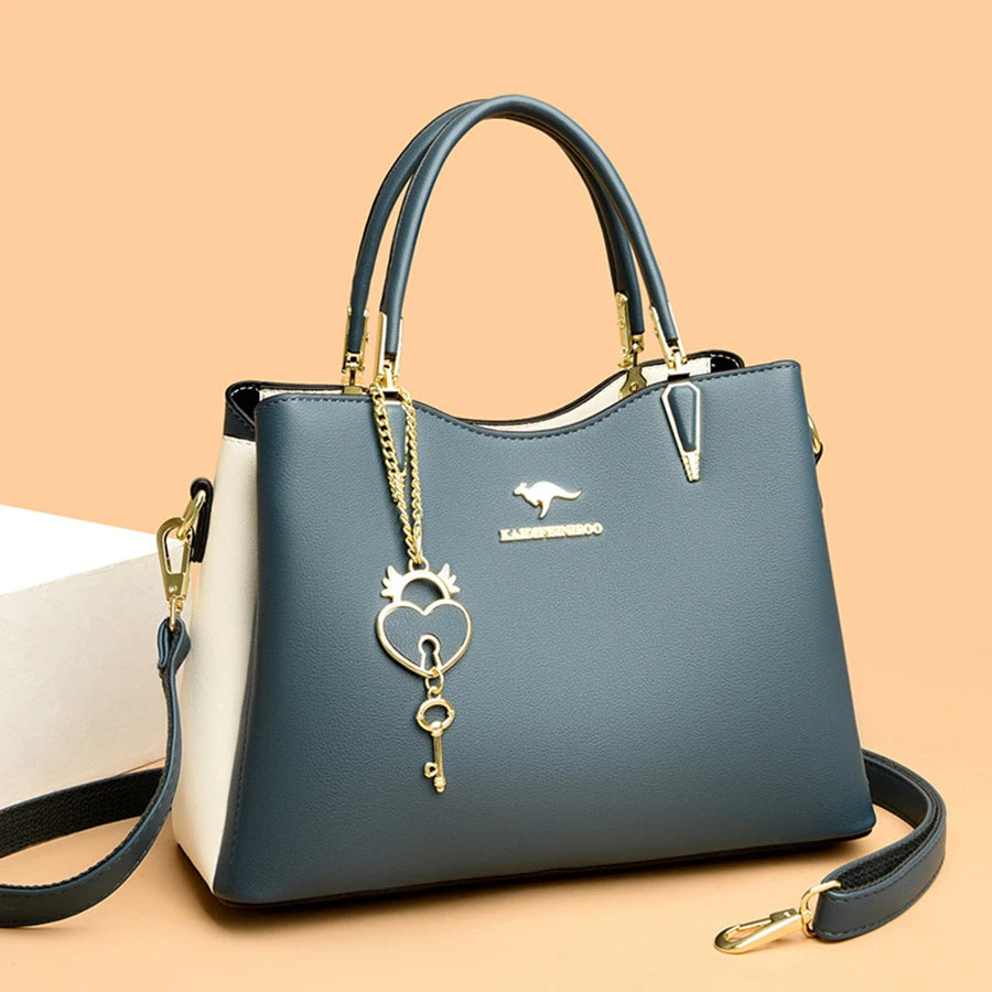 Ladies Quality Leather Shoulder Bags 2023 Luxury Handbags For Womens Designer Fashion Large Capacity Casual Tote Bag Sac A Main