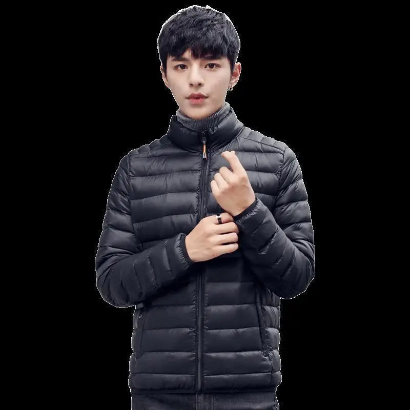 Men's Lightweight down Cotton Jaet ort Sle Casual Hooded Coat Haome Cotton Outerwear Winter New Arrival