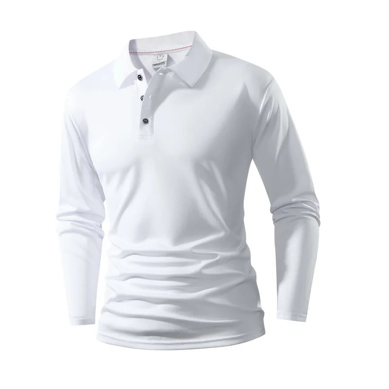 New Men's Loose Comfortable and Fashionable Polo Shirt Versatile in Spring Autumn Trends High-quality and Comfortable Top