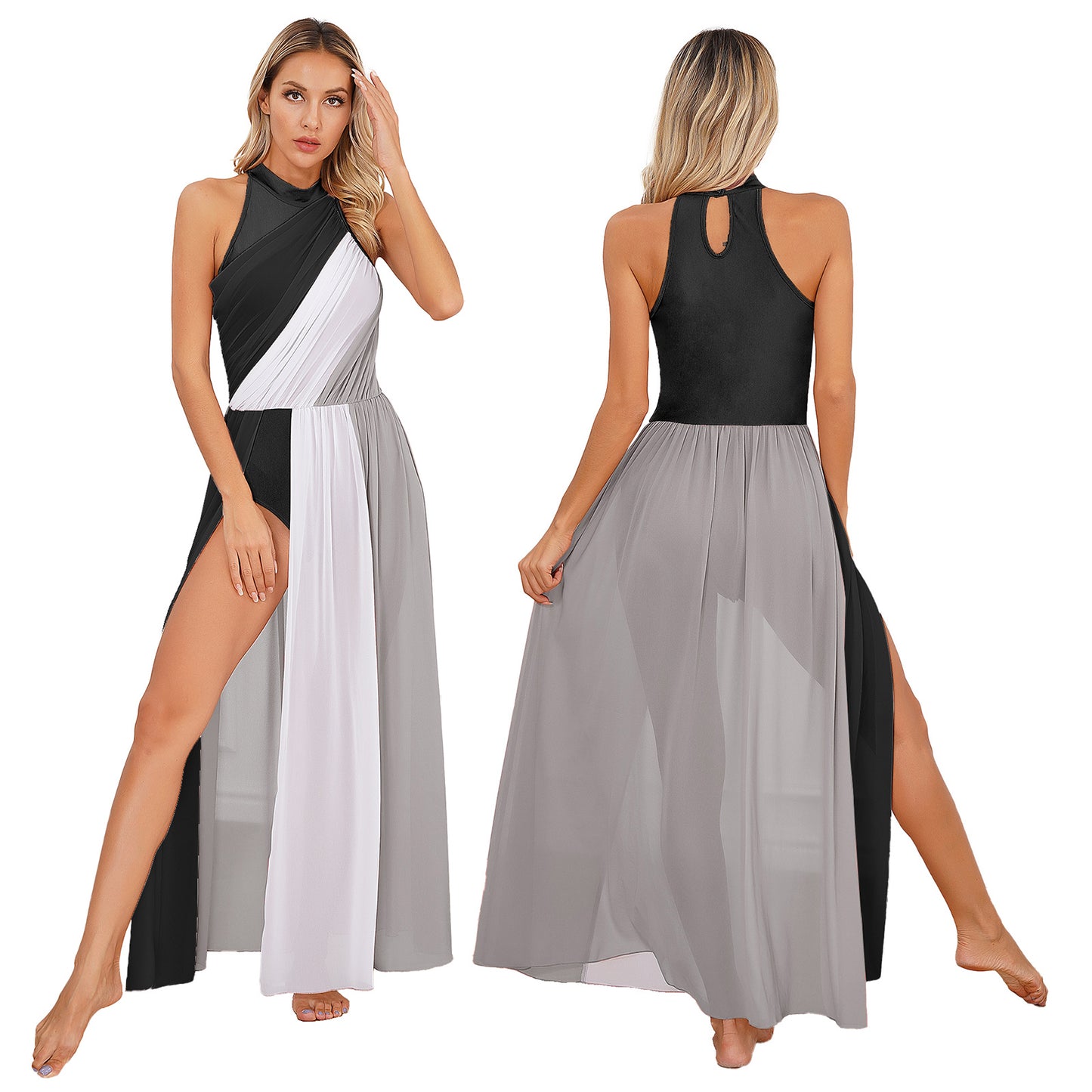 Adults Liturgical Praise Dance Dress Women Lyrical Performance Costume Modern Contemporary Dress Celebration of Spirit Dancewear