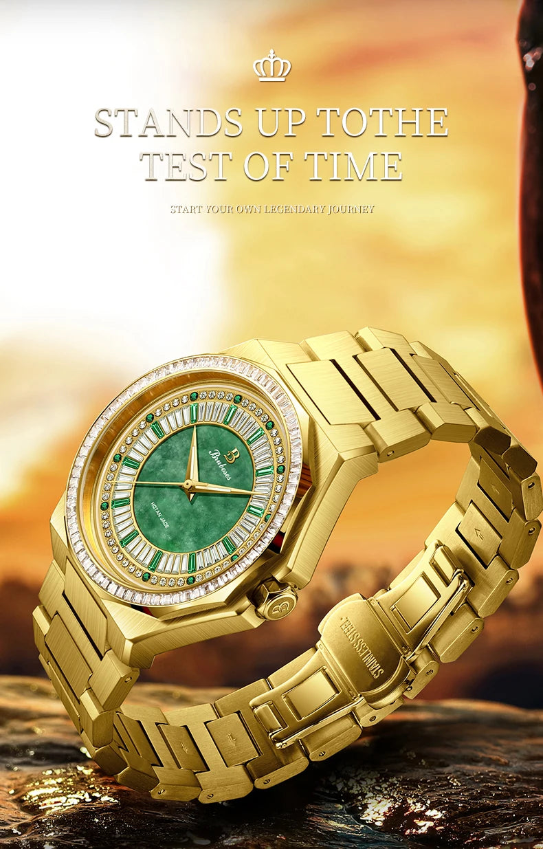 Men Automatic Mechanical Watch 5ATM Waterproof Wristwatch BRUBOSES Stainless Steel Sapphire Crystal Clock Relogio Masculino 2025