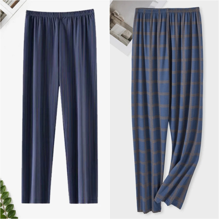 Pajama Pants Men's Spring and Autumn Loose Casual Trousers Home Pants Men's Home Pants Can Be Worn Outside