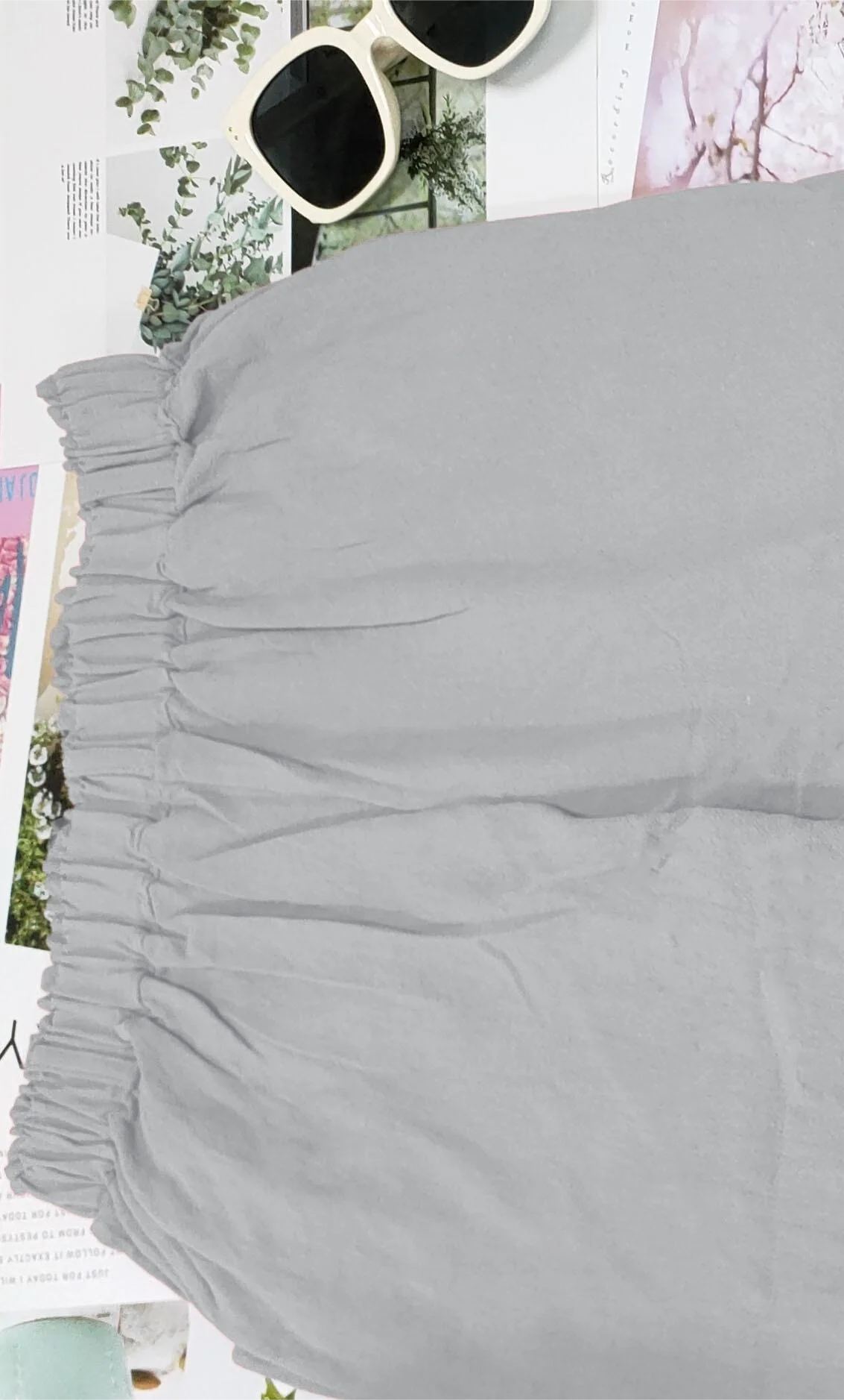 Summer 2024 new ladies cotton and linen straight tube cropped casual and comfortable simple women radish pants