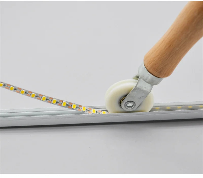 LED Light Strip Installation Roller Tool for 6mm/8mm/10mm COB SMD  Linear Aluminum LED Profile Hard Bar Light Fixture Baseboard
