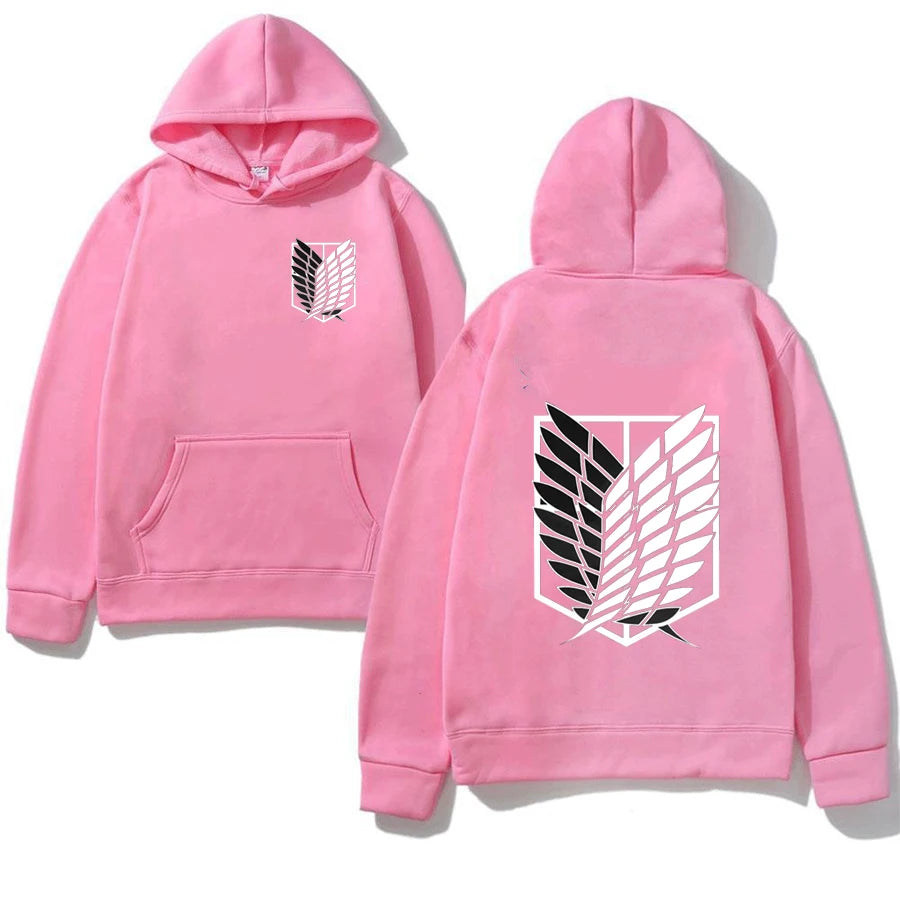 2026 Attack on Titan Men's Hoodie Anime Hoodies Men and Women Streetwear Pullover Harajuku Shingeki No Kyojin Hoodies Sweatshirt