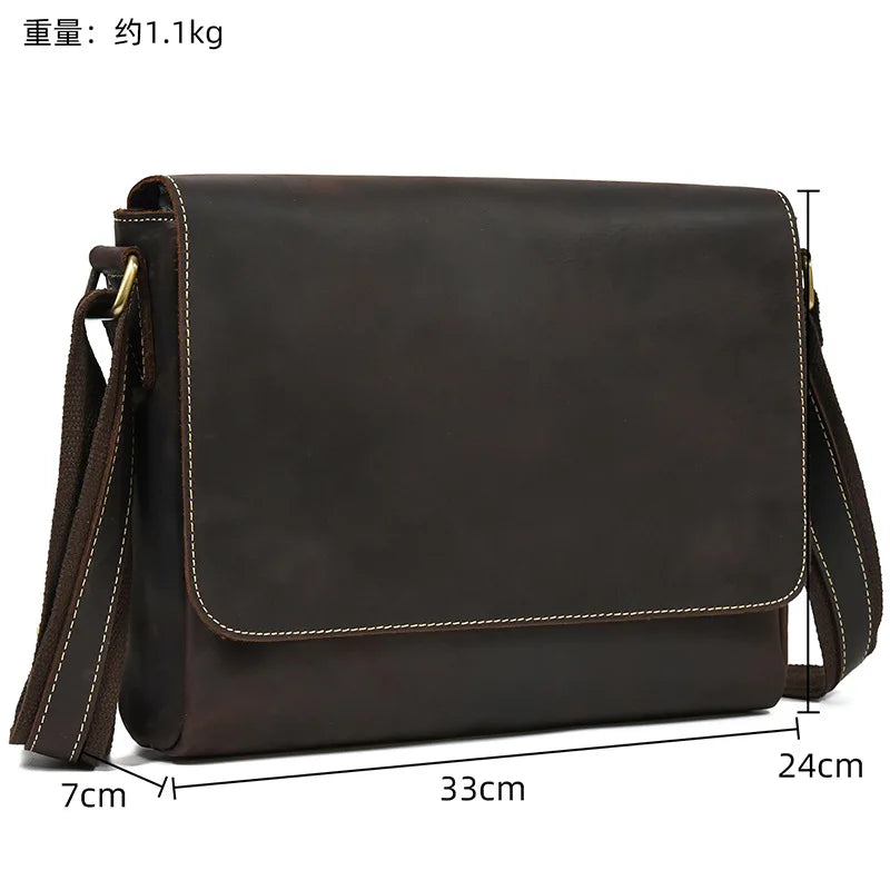 Genuine Leather Man Shoulder Bags Cow Skin Mens Casual Crossbody Bag Messenger Bag cross shoulder bag men leather