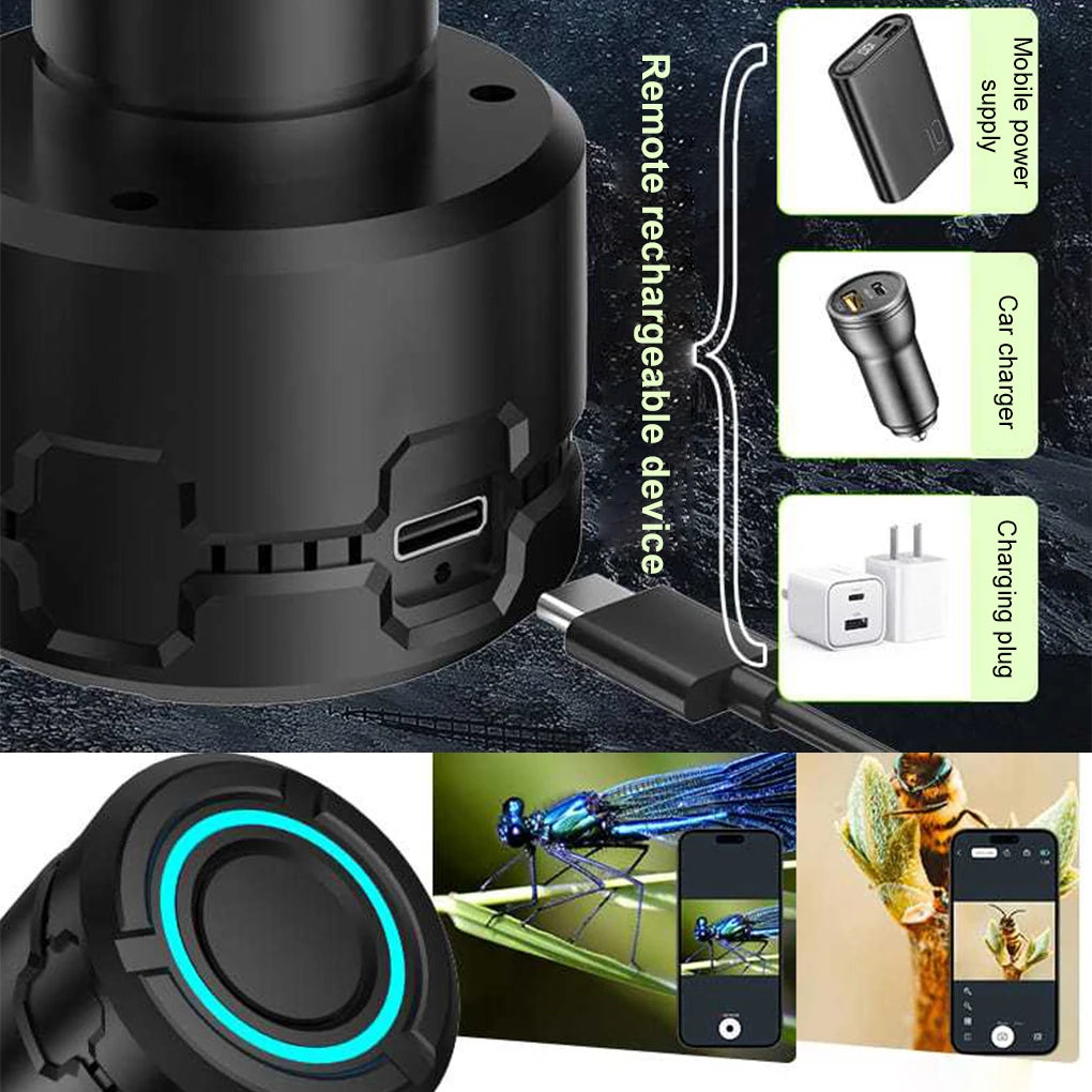 Upgraded 4K HD WIFI Electronic Eyepiece Astronomical Telescope Camera 5 Million Pixel Full-Color Bird-Watching Telescope