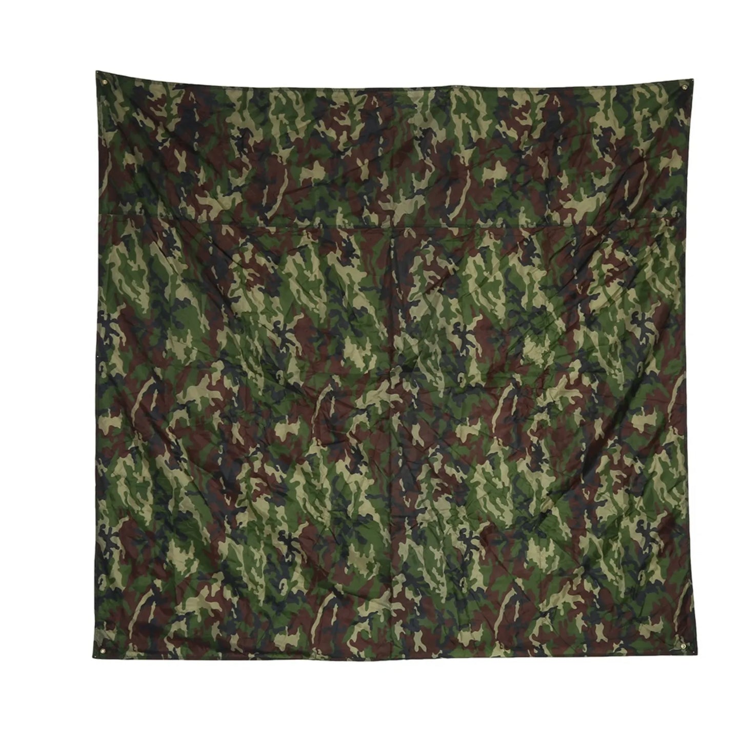 Camouflage Outdoor Tent Tarp Nylon Fabric Portable Lightweight Rainproof Mat RainTent Tarp Shelter for Camping