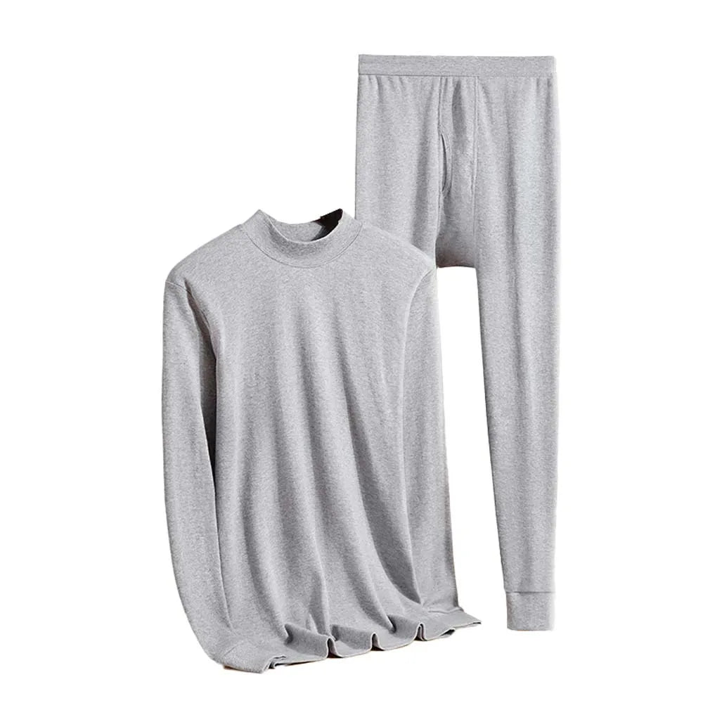 2/4Pcs Thermal clothes Cotton Thermal wear man Mock-neck ropa termica First Laye Thermal clothing for men Thermal underwear men
