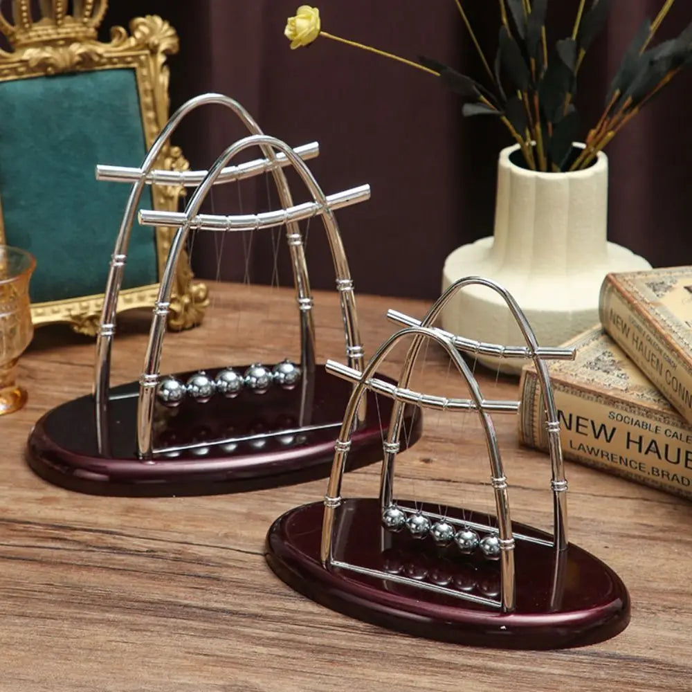 Physics Science Pendulum Cradle Decor Perpetual Motion Home Decoration Metal Pendulum Ball Fun Development Educational