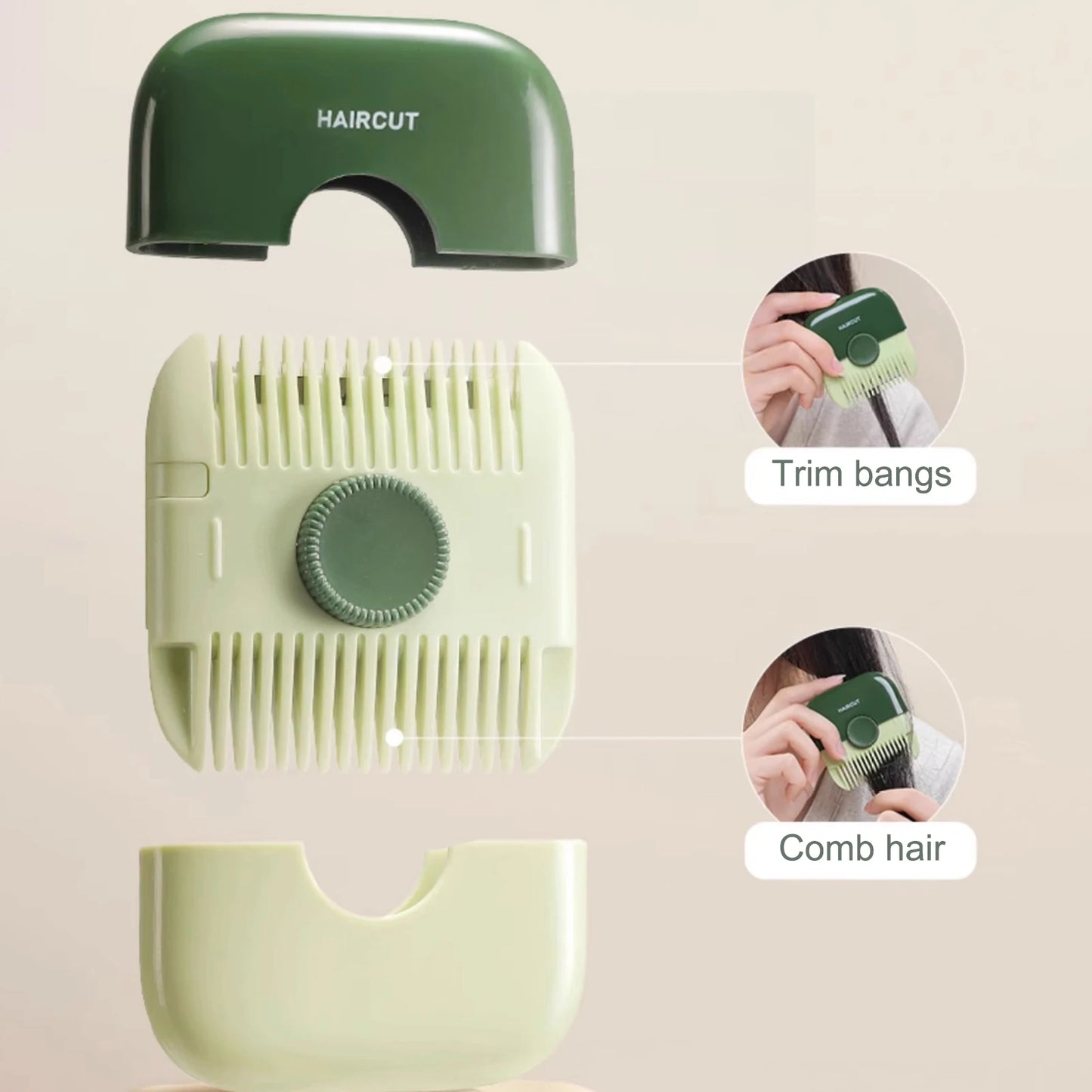 Hair Cutting Trimmer Combs 2 In 1 Double Sided Manual Bangs cutter shaving Remover Thinning Beauty Hair Cut styling Accessorie