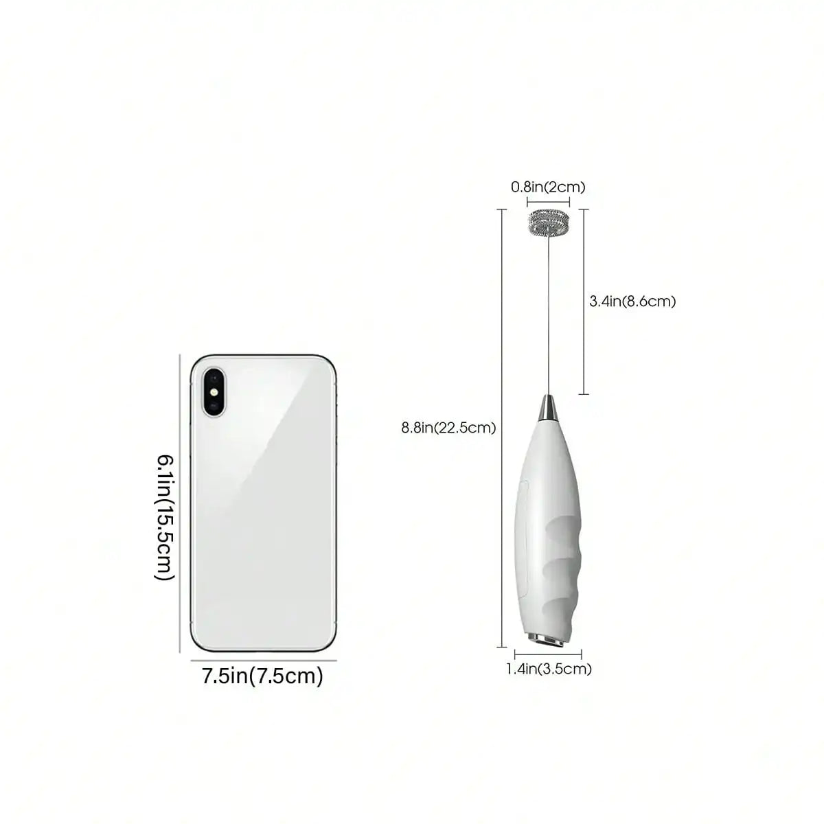 Hand blender Electric whisk blender  and milk frother for coffee, milk, oatmeal, and eggs. Saves time and effort