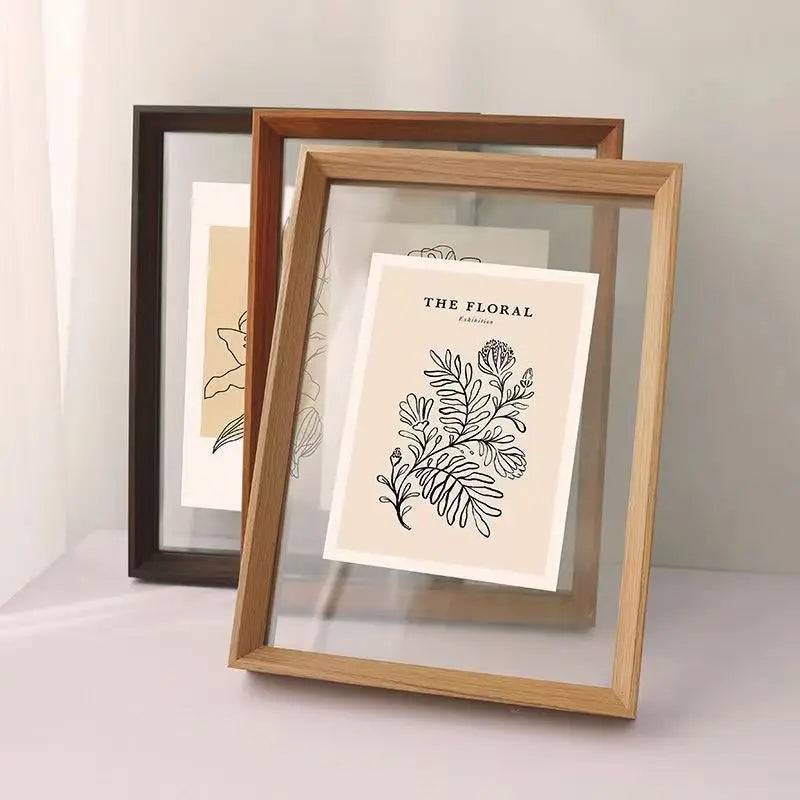 Picture Frames Made of Solid Wood and High Definition Acrylic Display Pictures Photos,Paintings,Posters Wall Mounting Desktop