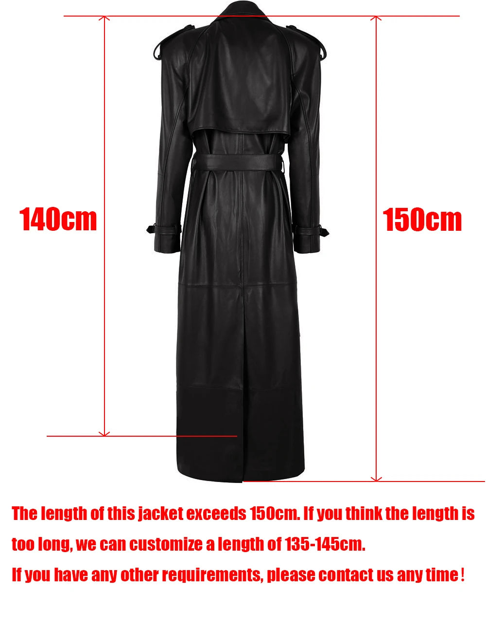 YOLOAgain 150cm Extra Length Real Leather Trench Coat Women Double Breasted Suede Coat Female
