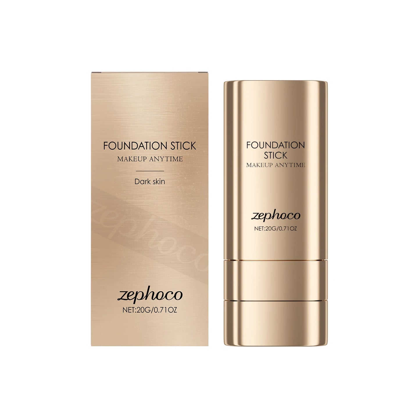 2-in-1 Foundation Stick for Uneven Skin Tone Lightweight and Adherent Moisturizing Natural Concealer Clear Matte Foundation