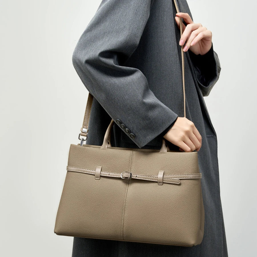 Women's Bags 2025 Genuine Leather Large Capacity Office Commuting Designer Inspired Tote Shoulder Bag Luxury Handbags for Women