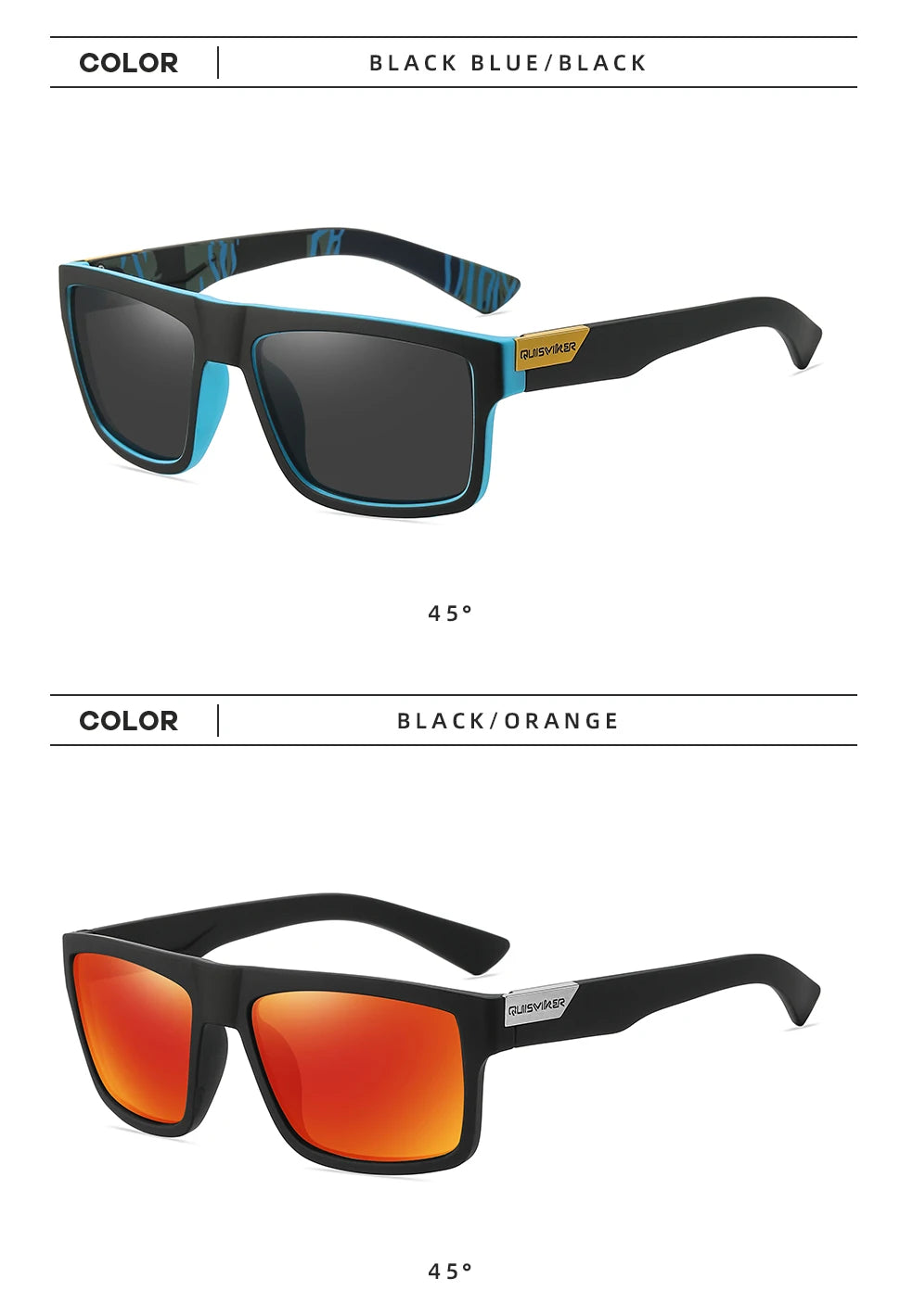 Classic Polarized Sunglasses Men Women UV400 Sun Glasses Fishing Goggles Outdoor Sport Eyewear