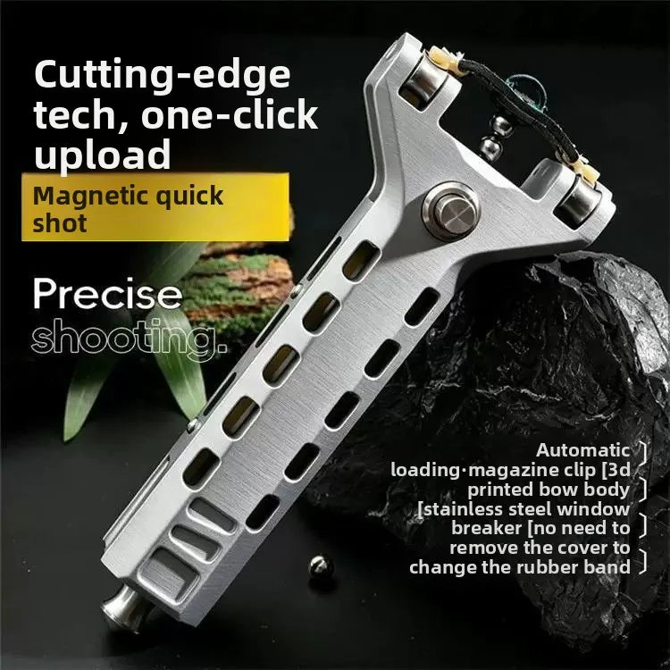 Automatic Slingshot Adult Outdoor Shooting Competition Specialized Slingshot Toy HALF METAL HALF PLASTIC 3D Print Sling Shot