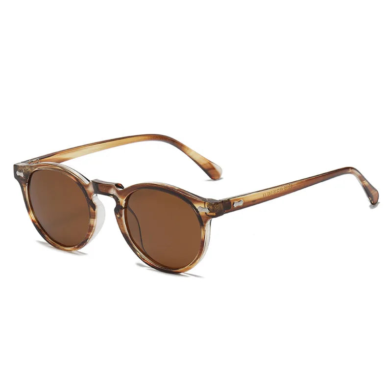 New Retro Polarized Sunglasses Men Women Fashion Small Round Sun Glasses For Male Female Literary Vintage Shades Driving Eyewear