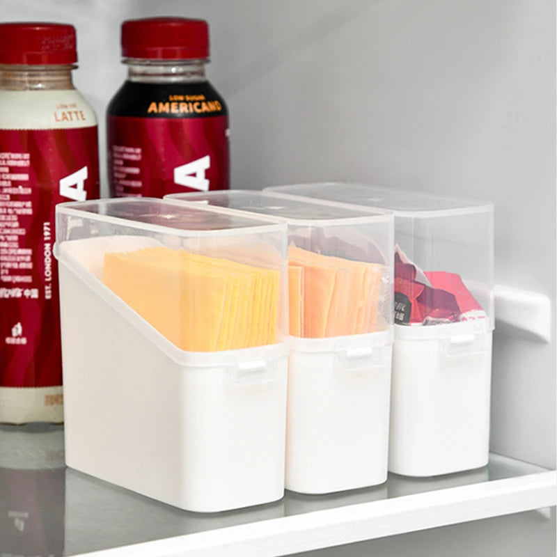 Cheese Keeper Case Airtight Food Storage Container With Lid Large Capacity Slice Cheese Holder Fridge Odor Transparent
