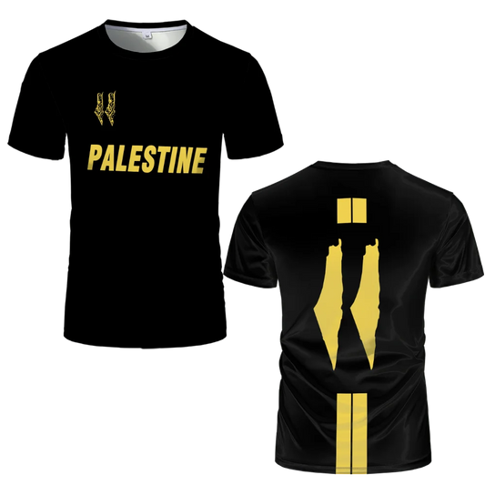 Palestine Football Jersey Men Women T Shirts Luxury Digital Print Soccer Uniform Summer Palestinian Flag Oversize Kids/Adult Top