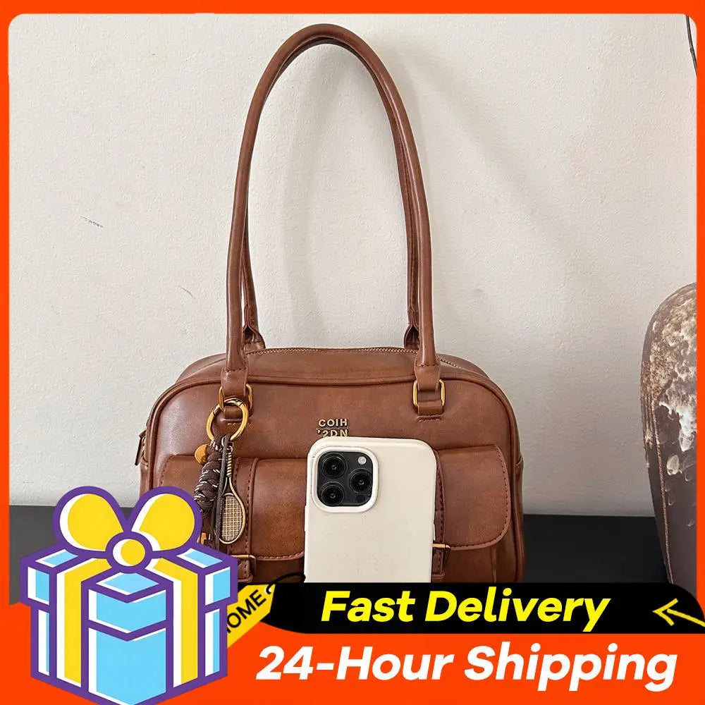 Ladies Large-Capacity Tote Bag Women Vintage Retro Chic Handbags Girl Shopping Shoulder Bag Women's Purses Top Handle Bags