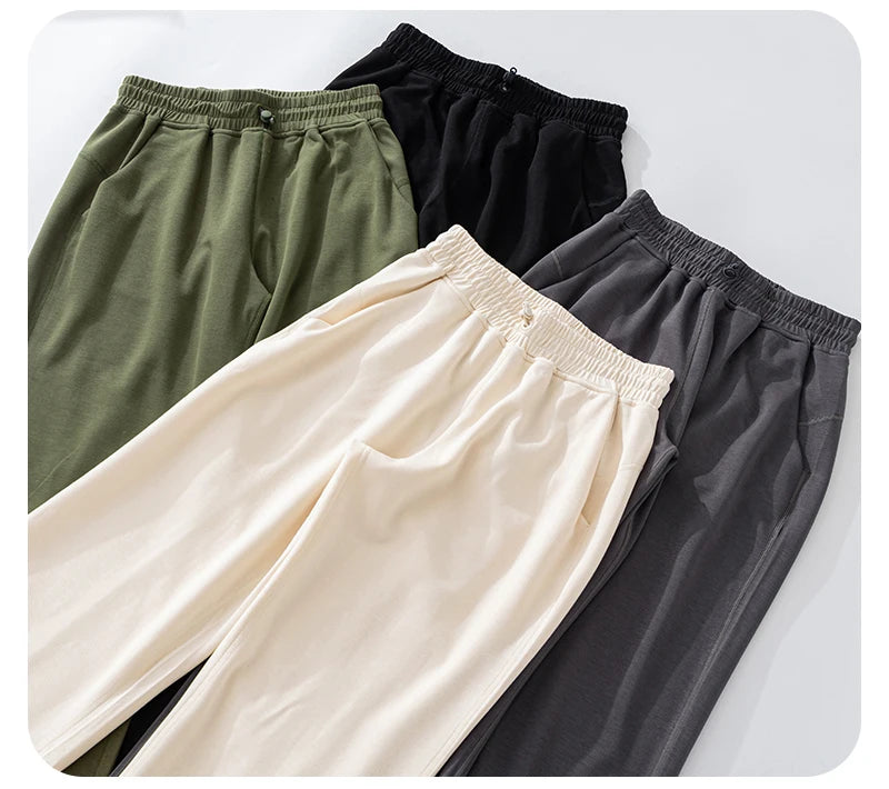 Butt Lift Wide Jogging Pilates Straight Yoga Pant Push Up Sports Trousers Fitness Training Wear High Waist Baggy Pants for Women