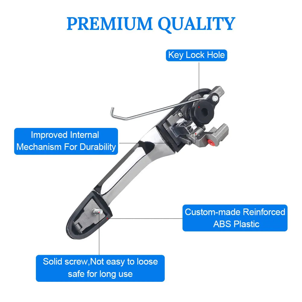 Car Left ＆ Right Door Outer Handle Drivers Side Exterior For Fiat 500 2021-2018 Auto Parts 68069943AC 68069942AC