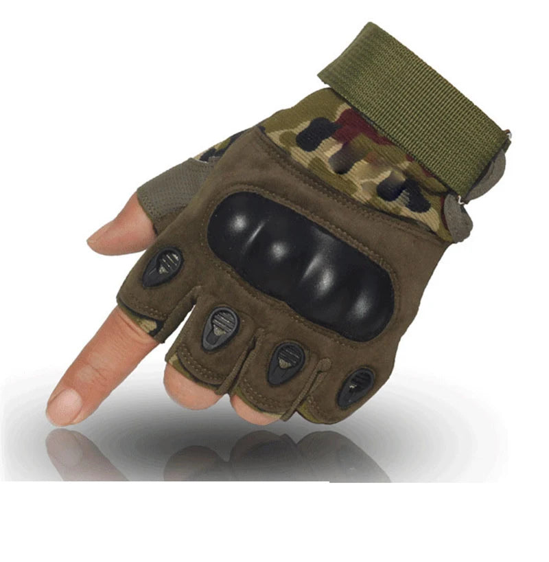 Outdoor Tactical Gloves Sport Gloves Half Finger Type Men Combat Gloves Shooting Hunting Gloves