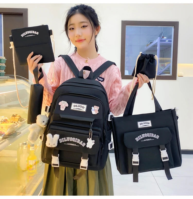 Backpacks Tuition Bag Pencil Case Crossbody Bag High Capacity School Bags 2024 Hot Sale for Girls and Boys Mochilas Escolares