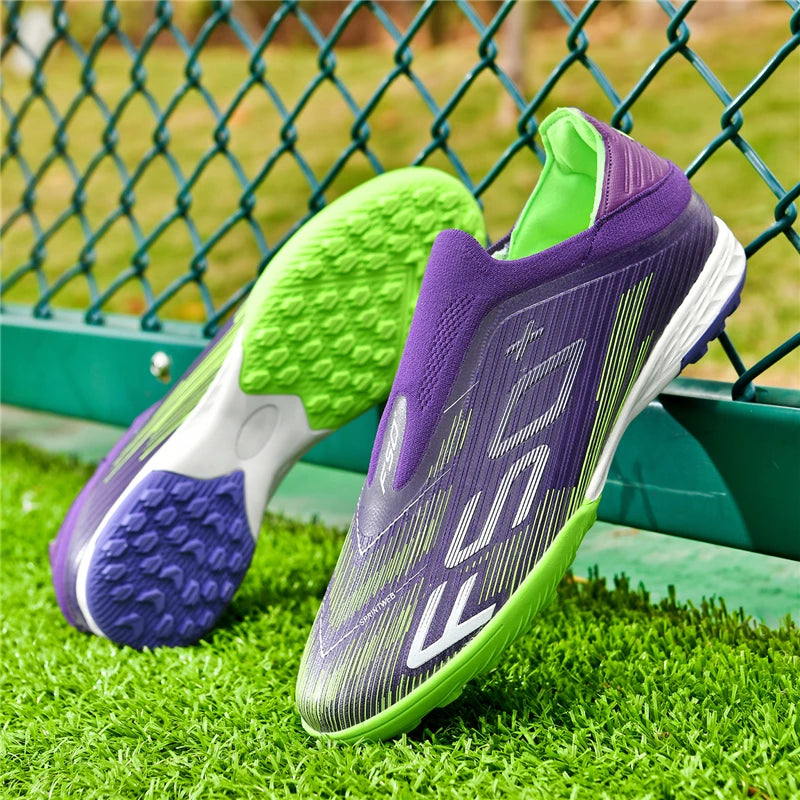 New Men's Football Boots Turf Comfortable Soccer Shoes Sport Ultralight Fg Grass Cleats Futsal Non Slip Indoor Adult Non-Slip