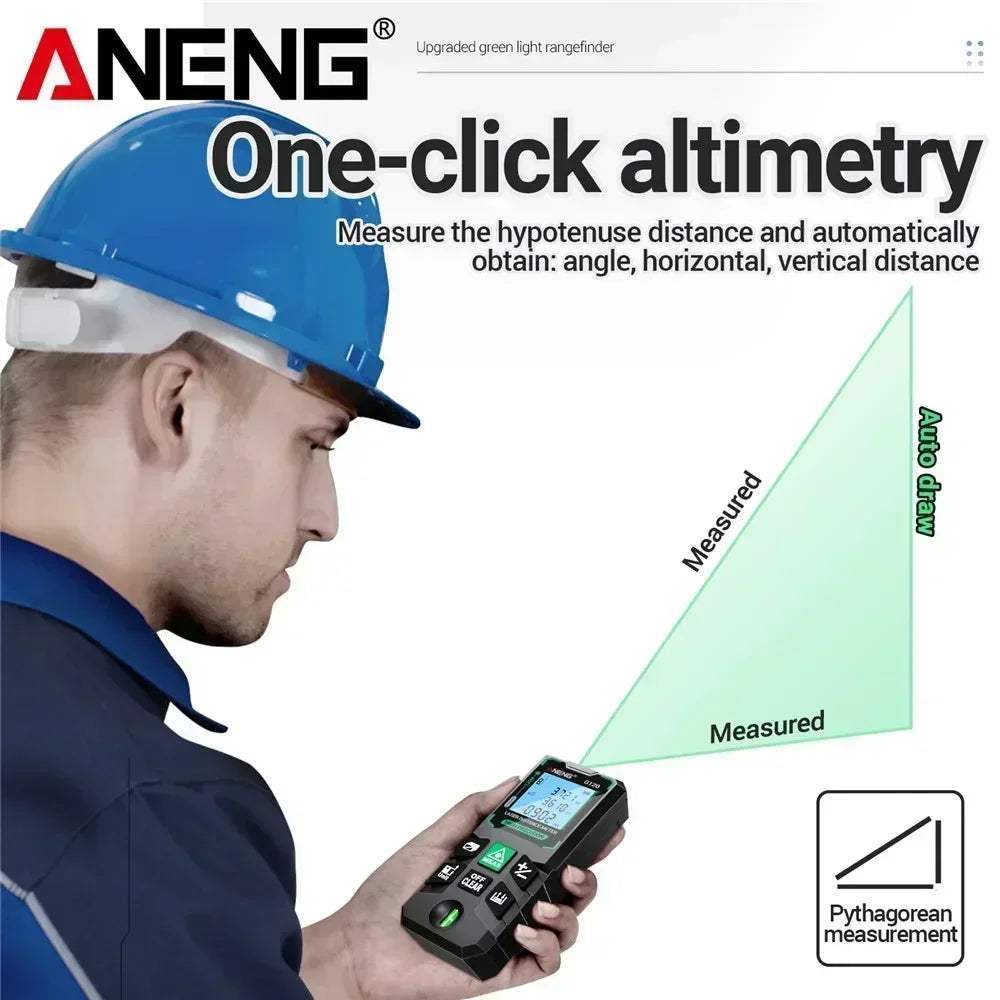 Laser Distance Meter ANENG Laser Tape Measure 40M/70M/100M/120M Laser Rangefinder Electronic Ruler Useful Measurement  Test Tool